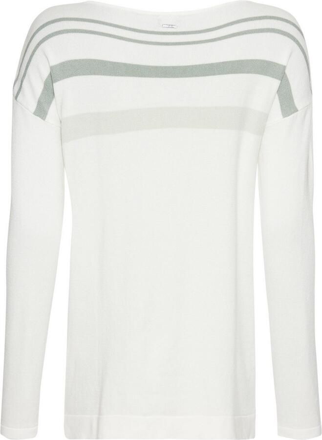 Laura Scott Gebreide trui met een streepdessin en glinstersteentjes - Foto 2