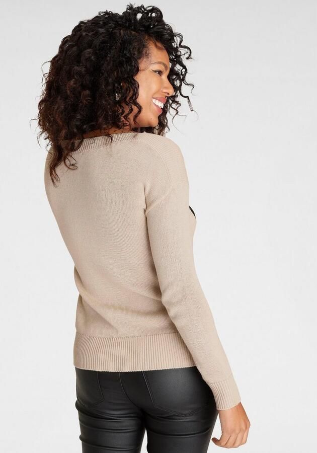 Laura Scott Gebreide trui met hart-breimotief - Foto 6