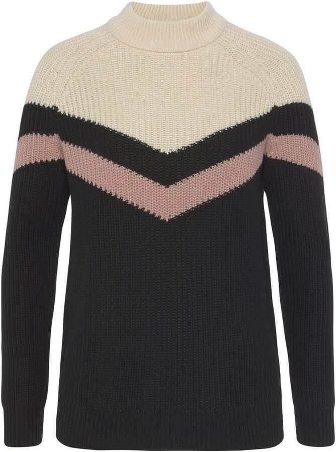 Laura Scott Gebreide trui met meerkleurig streepdessin