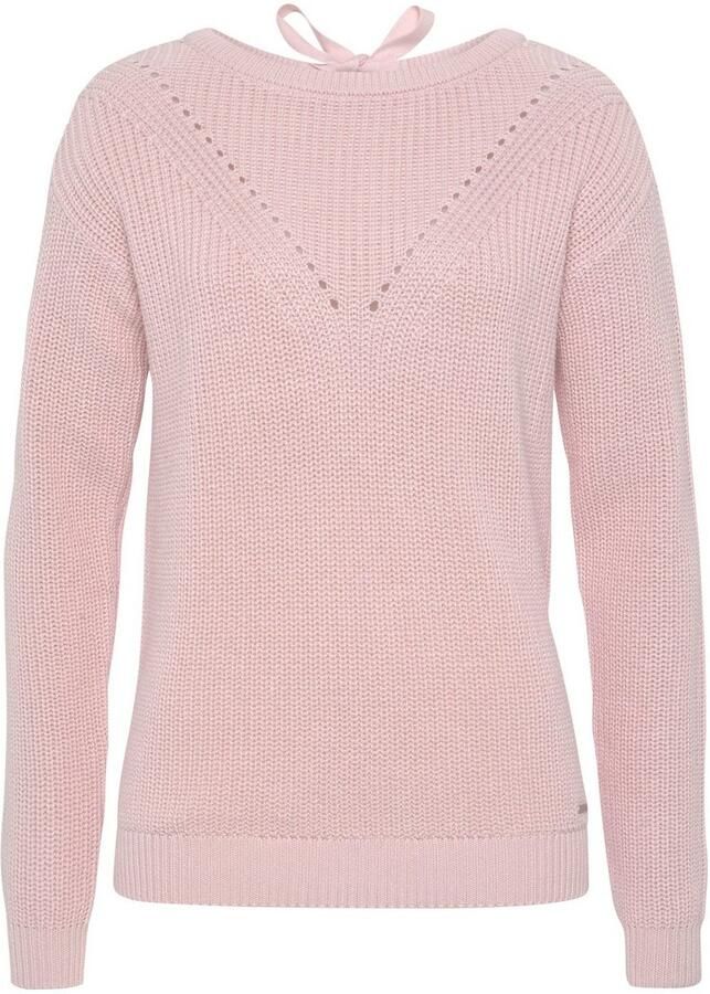 Laura Scott Gebreide trui met strikdetail