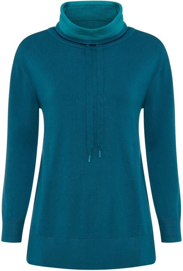 Laura Scott Gebreide trui Overgangstrui in casual vorm met sjaalkraag - Foto 5