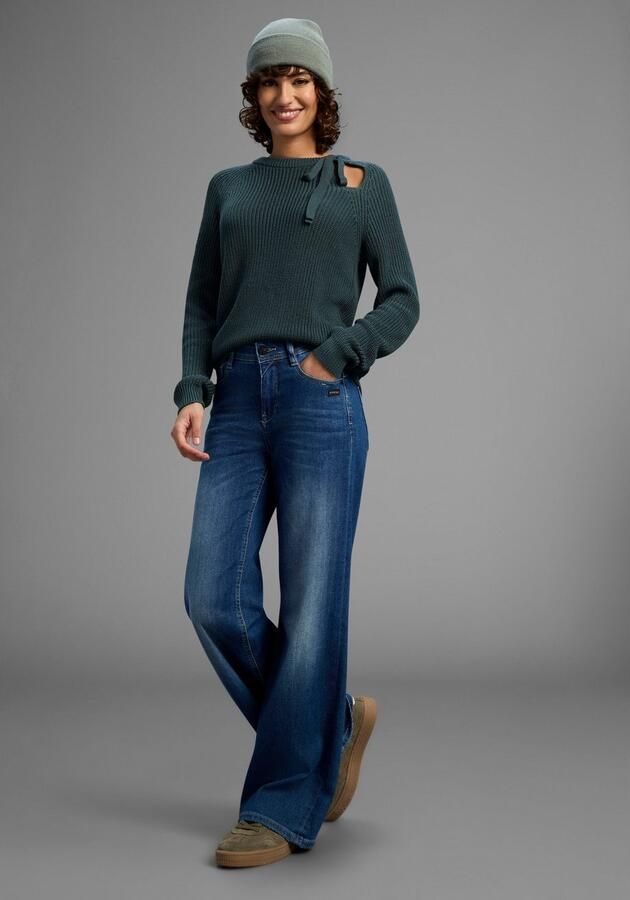 Laura Scott Gebreide trui Overgangstrui met strikdetail en Cut Out NIEUWE COLLECTIE - Foto 5