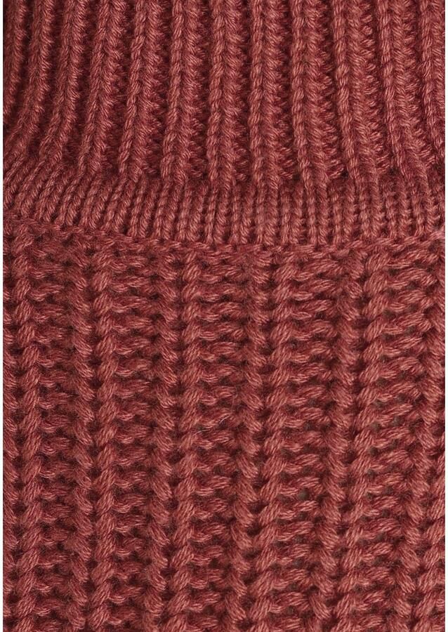 Laura Scott Gebreide trui van grofbreisel met opstaande kraag - Foto 3