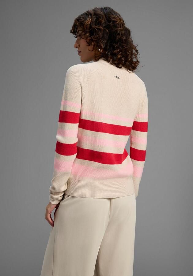 Laura Scott Gebreide trui Winterbreisel met trendy streepdesign en knopen NIEUWE COLLECTIE - Foto 4