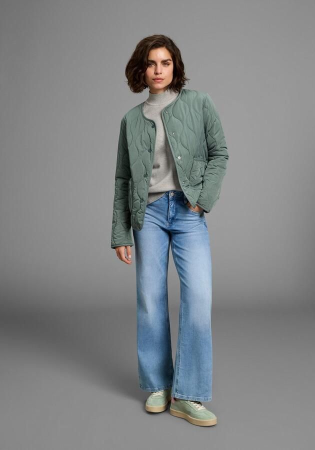 Laura Scott Gebreide trui zacht winterbreisel in basic shape met opstaande kraag - Foto 5