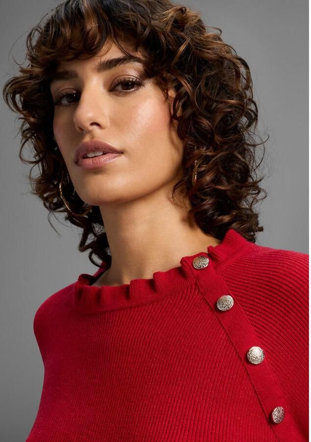 Laura Scott Gebreide trui zacht winterbreisel met kraag en knopen nieuwe collectie - Foto 2