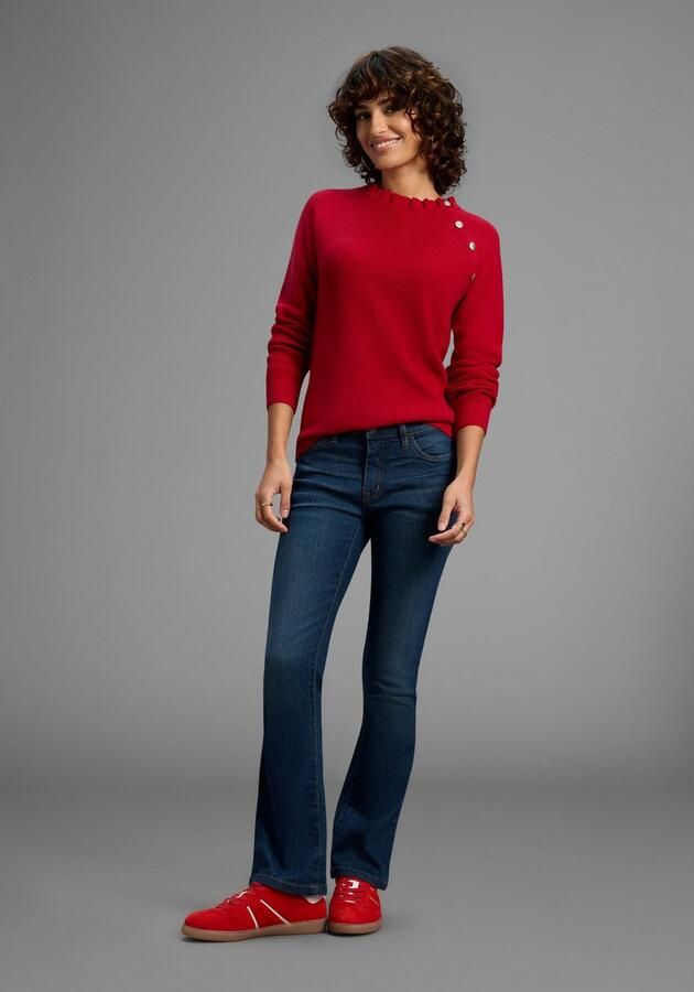 Laura Scott Gebreide trui zacht winterbreisel met kraag en knopen nieuwe collectie - Foto 5