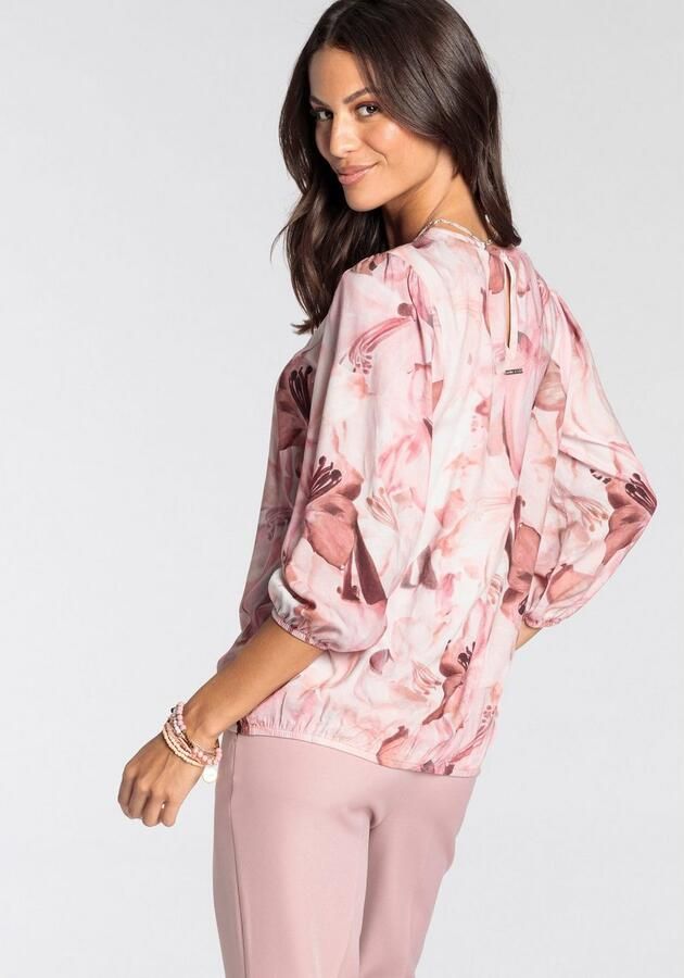 Laura Scott Gedessineerde blouse met elegante bloemenprint - Foto 5