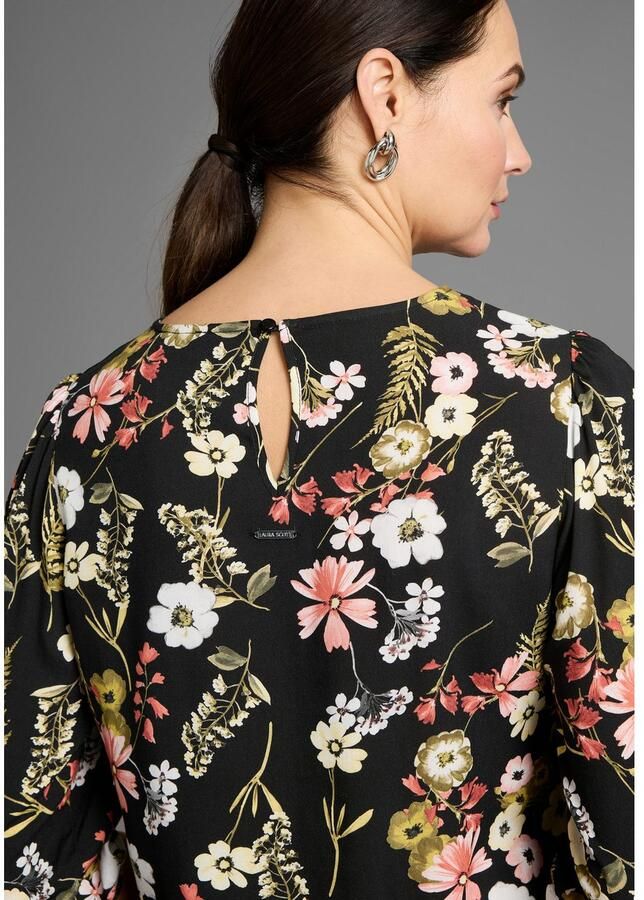 Laura Scott Gedessineerde blouse met elegante bloe print - Foto 3