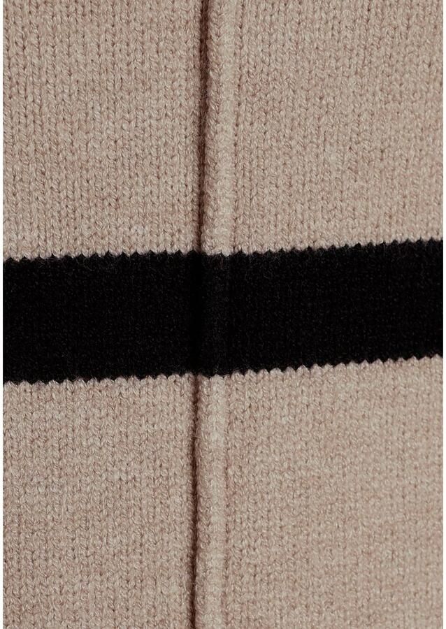 Laura Scott Gestreepte trui zachte overgangsbreisel met v-hals in casual pasvorm