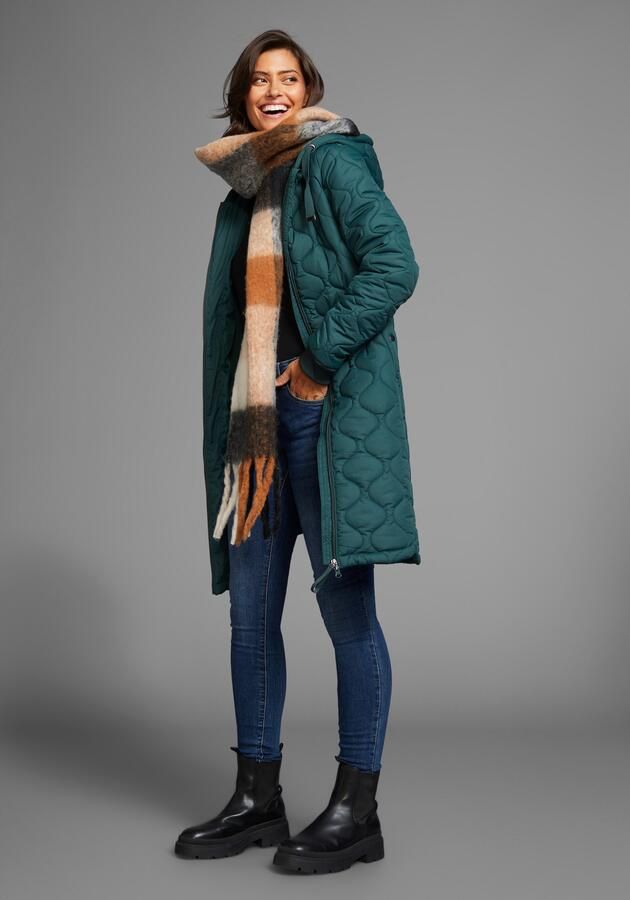 Laura Scott Gewatteerde jas met modieus stikselmotief - Foto 3