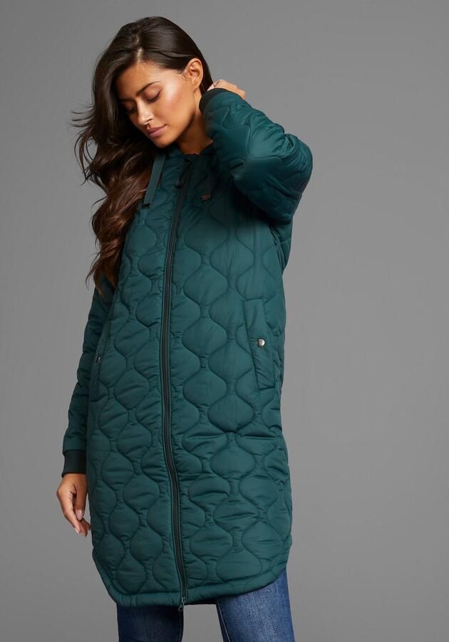 Laura Scott Gewatteerde jas met modieus stikselmotief - Foto 4