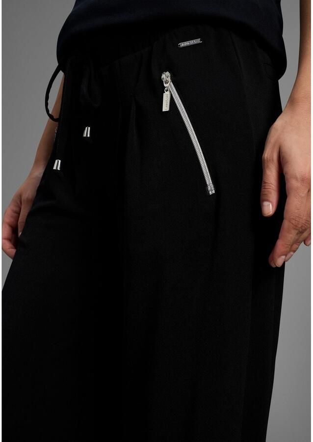 Laura Scott Jerseybroek Comfortabele Stof met Ritssluitingszakken