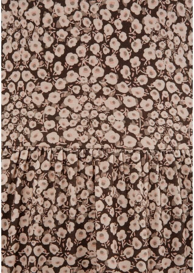 Laura Scott Jerseyjurk feestelijke gelegenheden getailleerde pasvorm met volant-jurkzoom