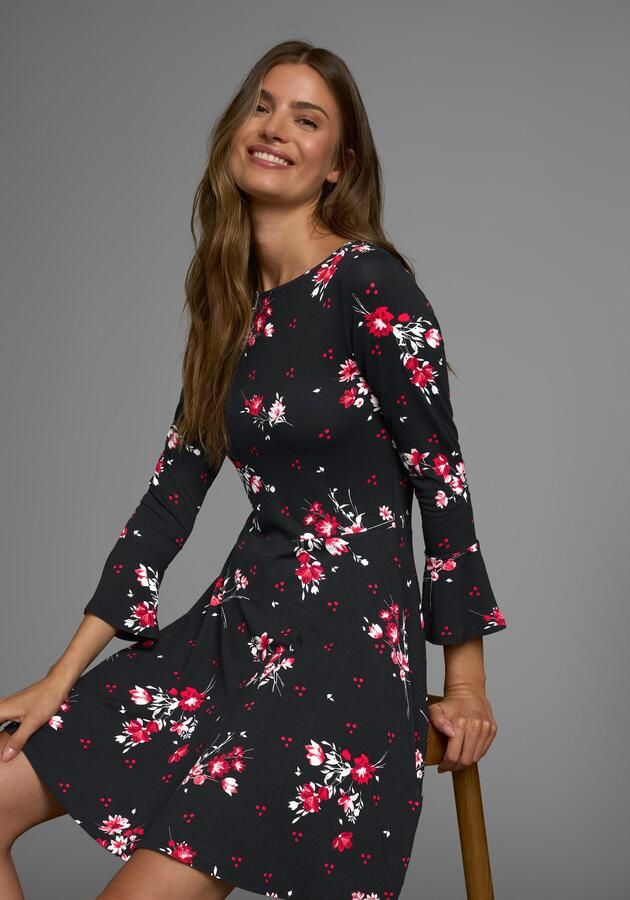 Laura Scott Jerseyjurk feestelijke gelegenheden lang jurkje elegant van viscosemix - Foto 6