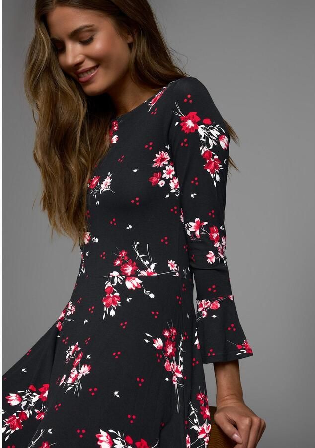 Laura Scott Jerseyjurk feestelijke gelegenheden lang jurkje elegant van viscosemix - Foto 2