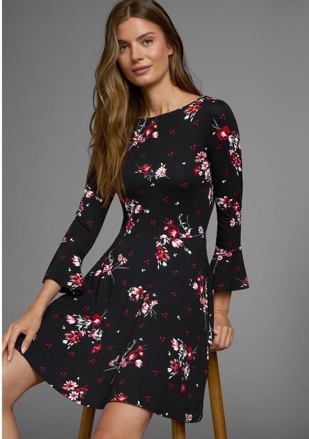 Laura Scott Jerseyjurk feestelijke gelegenheden lang jurkje elegant van viscosemix - Foto 3