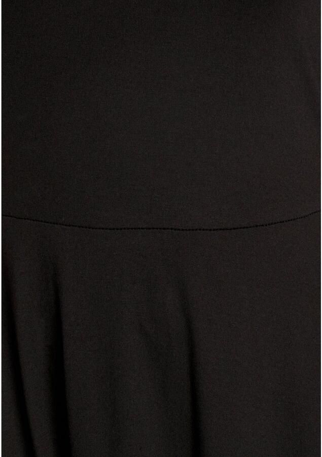 Laura Scott Jerseyjurk met elegante kantdetails nieuwe collectie