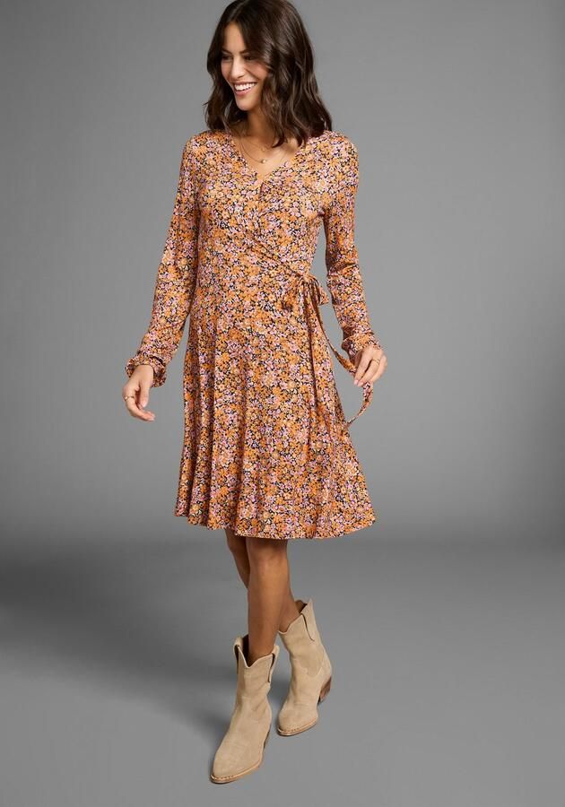 Laura Scott Jerseyjurk met wikkeldetail - Foto 2