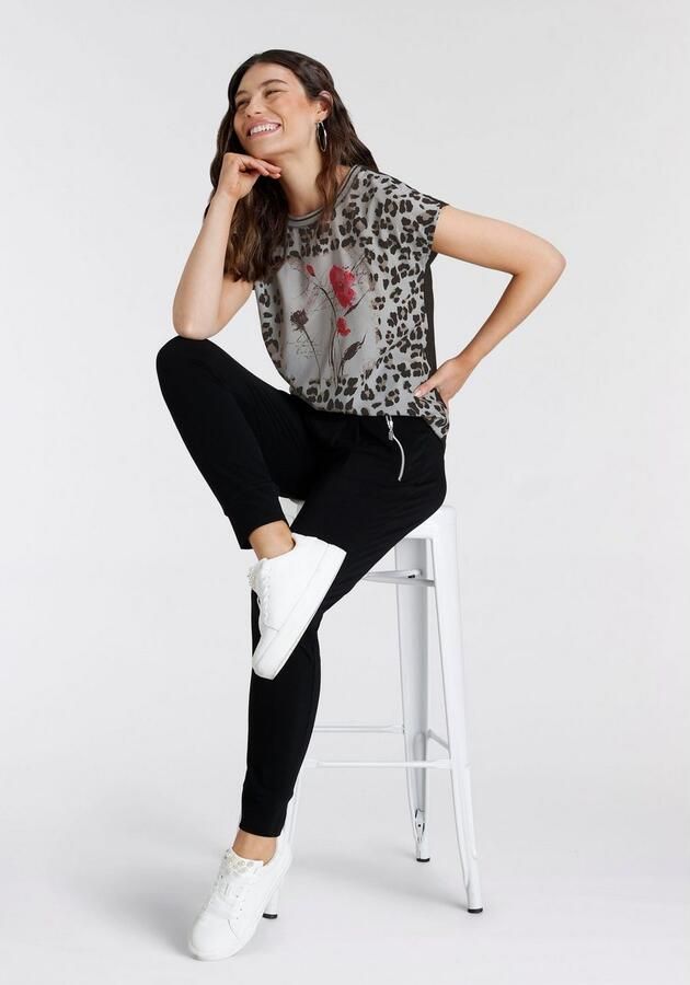 Laura Scott Joggingbroek met ritszakken - Foto 3