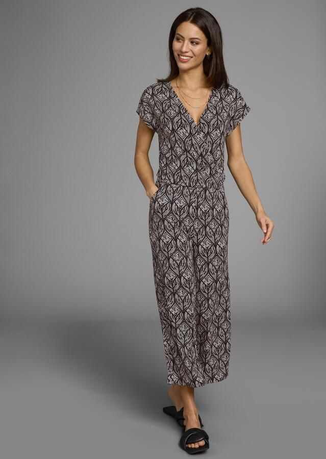Laura Scott Jumpsuit met geometrisch patroon nieuwe collectie
