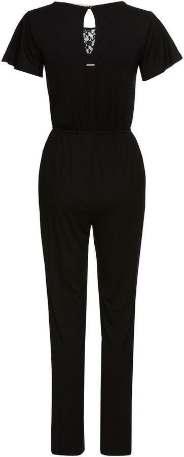 Laura Scott Jumpsuit met kantinzet & comfortabele elastische tailleband - Foto 5