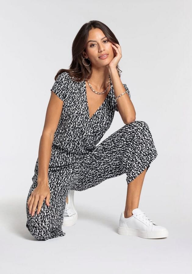 Laura Scott Jumpsuit met v-hals - Foto 5