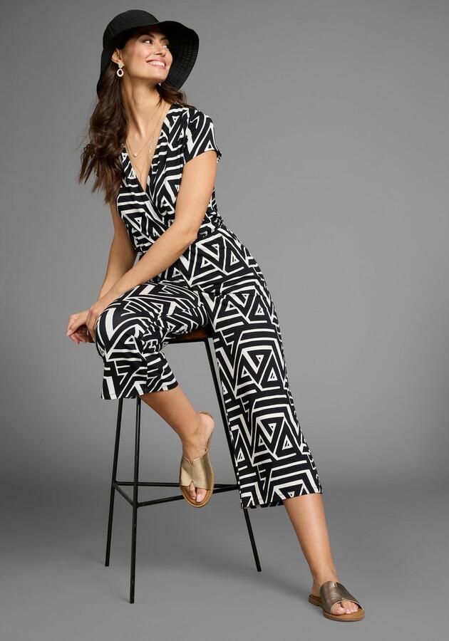 Laura Scott Jumpsuit met v-hals - Foto 4