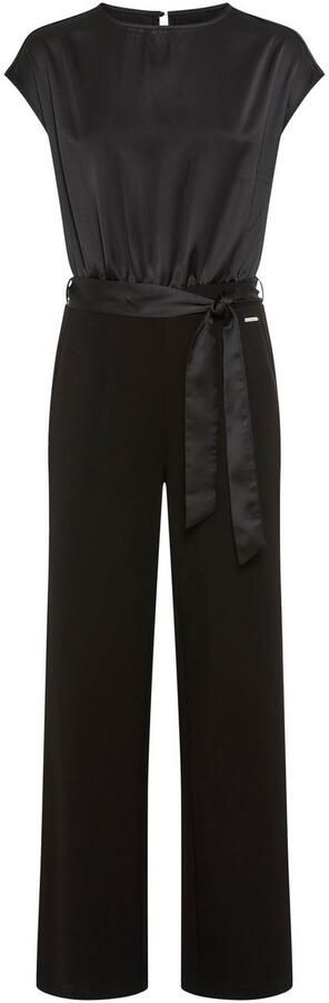 Laura Scott Jumpsuit van glanzend satijn met comfortabele jersey broek nieuwe collectie - Foto 5