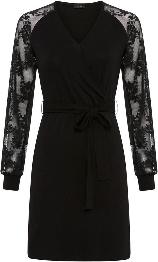 Laura Scott Kanten jurk met mouwen van kant nieuwe collectie - Foto 5