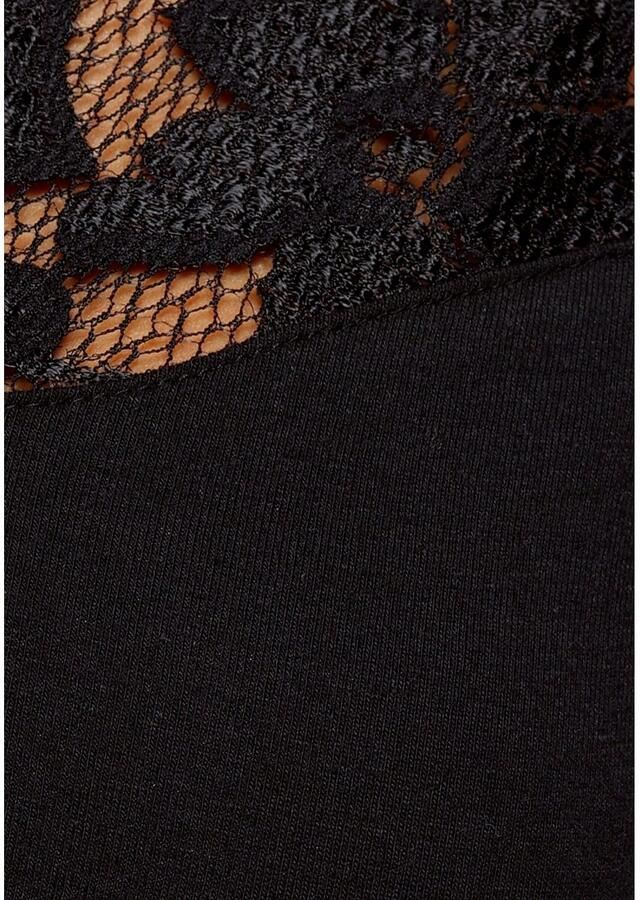 Laura Scott Kanten shirt Lange mouwen zeer figuurvolgende pasvorm van katoenmix - Foto 2