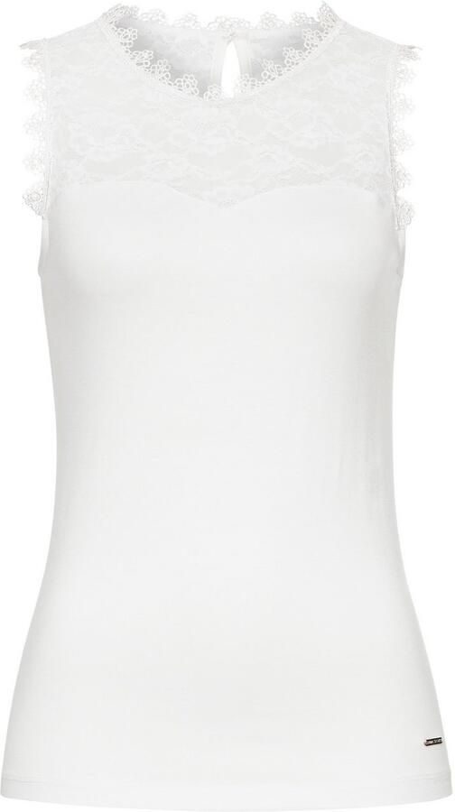 Laura Scott Kanten top met edele sierband - Foto 6