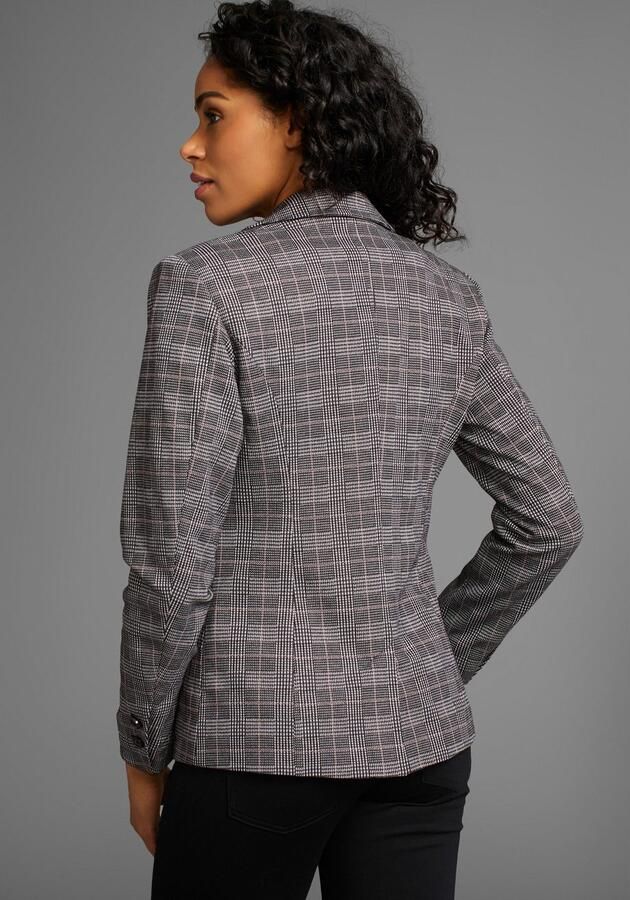 Laura Scott Korte blazer in trendy ruitjeslook - Foto 3