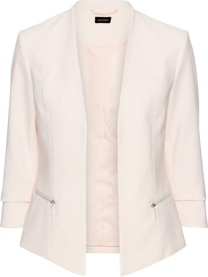 Laura Scott Korte blazer met sportieve ritszakken - Foto 2