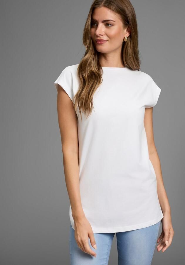 Laura Scott Lang shirt in verlengde vorm nieuwe collectie (set 2-delig) - Foto 9