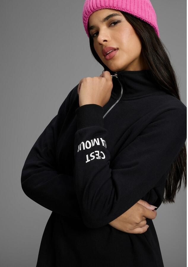 Laura Scott Lang sweatshirt verkrijgbaar in grote maten