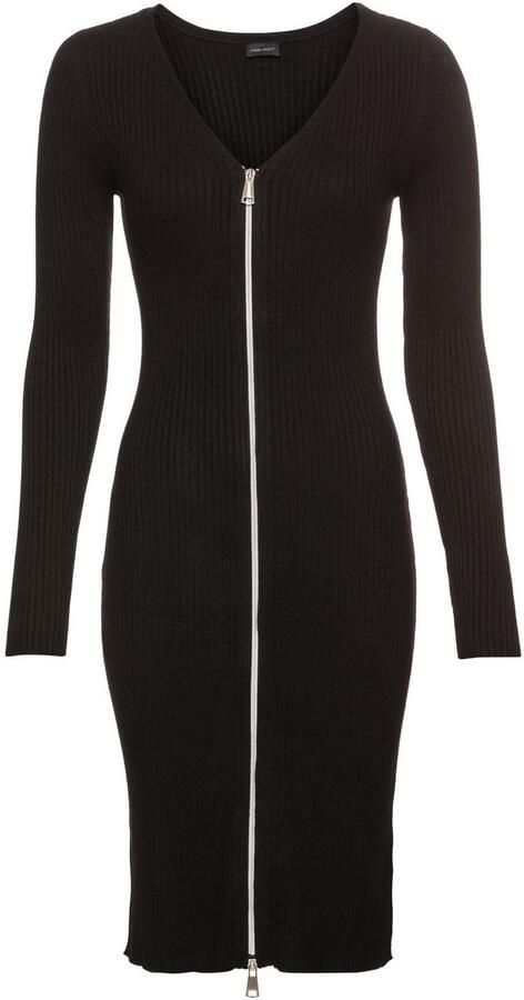 Laura Scott Lang vest met zipper ook als jurk draagbaar - Foto 5