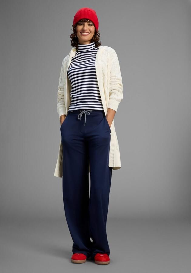 Laura Scott Lang vest Overgangsbreisel met capuchon en kabelbreisel NIEUWE COLLECTIE - Foto 3