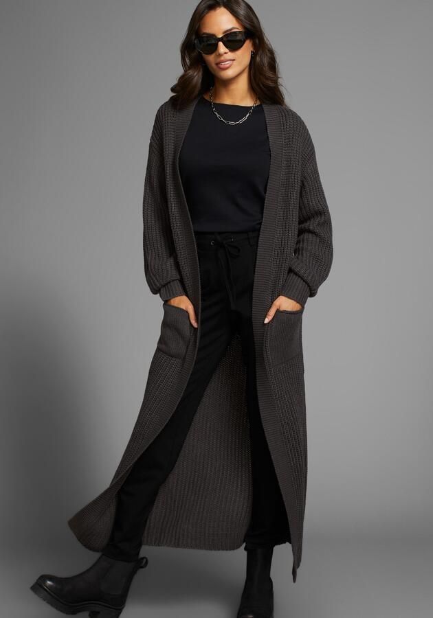 Laura Scott Lang vest van heerlijk zacht grofbreisel - Foto 6