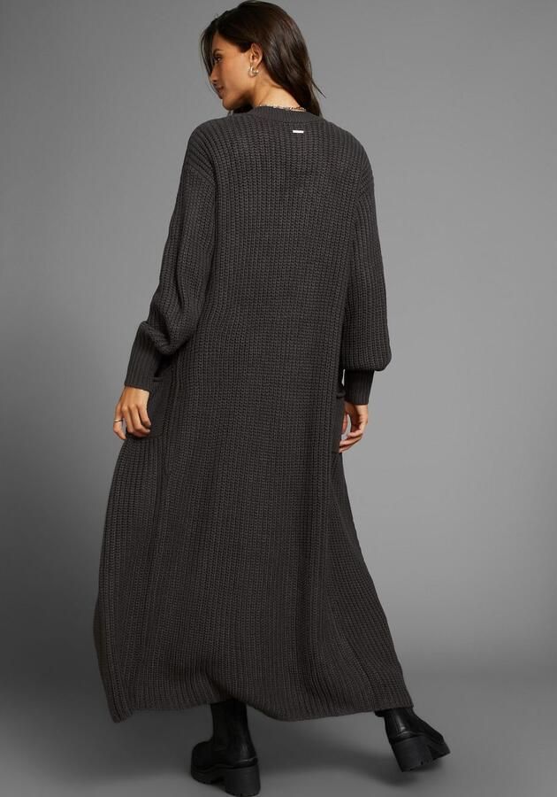 Laura Scott Lang vest van heerlijk zacht grofbreisel