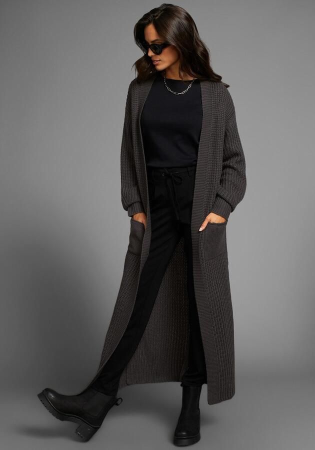 Laura Scott Lang vest van heerlijk zacht grofbreisel - Foto 3