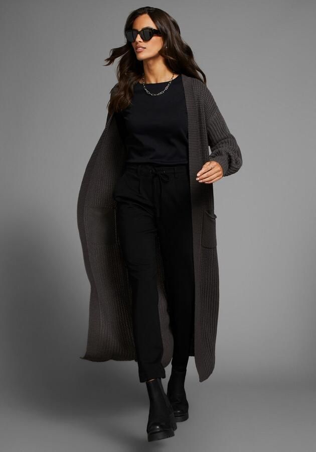 Laura Scott Lang vest van heerlijk zacht grofbreisel - Foto 4