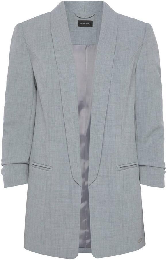 Laura Scott Lange blazer met aangerimpelde mouwen - Foto 8