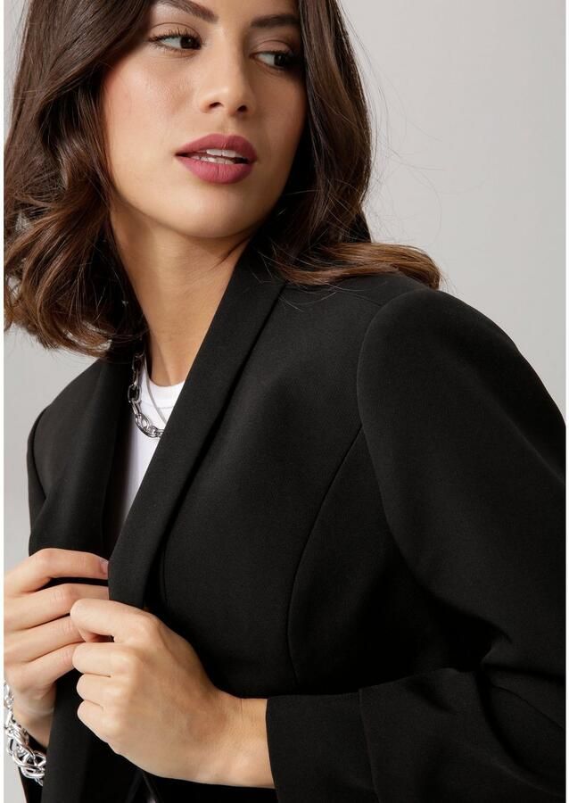 Laura Scott Lange blazer met aangerimpelde mouwen - Foto 2