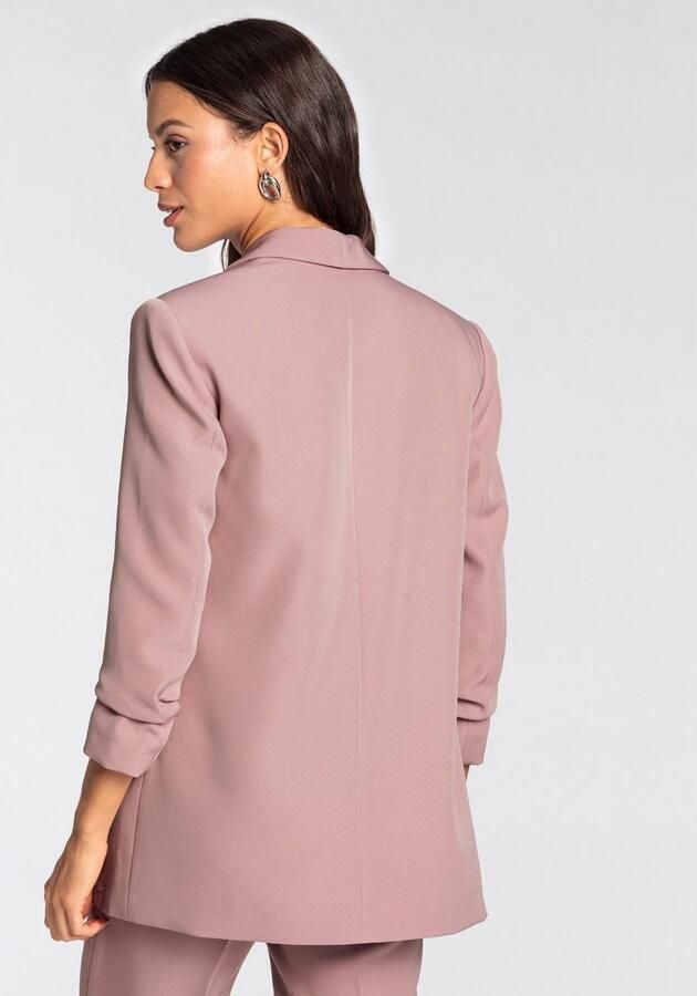 Laura Scott Lange blazer met aangerimpelde mouwen - Foto 8