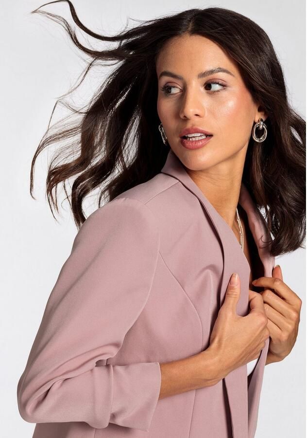 Laura Scott Lange blazer met aangerimpelde mouwen - Foto 3