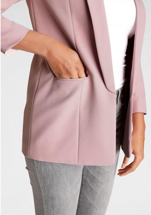 Laura Scott Lange blazer met aangerimpelde mouwen - Foto 5