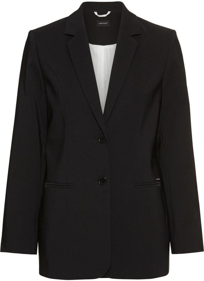 Laura Scott Lange blazer met contrasterend binnenfutter