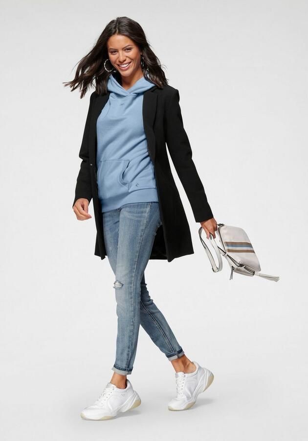 Laura Scott Lange blazer met diepe reverskraag - Foto 4