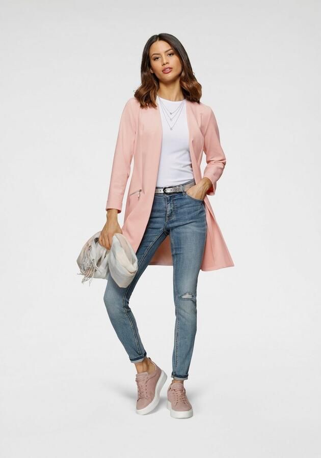 Laura Scott Lange blazer met ritssluitingen - Foto 8